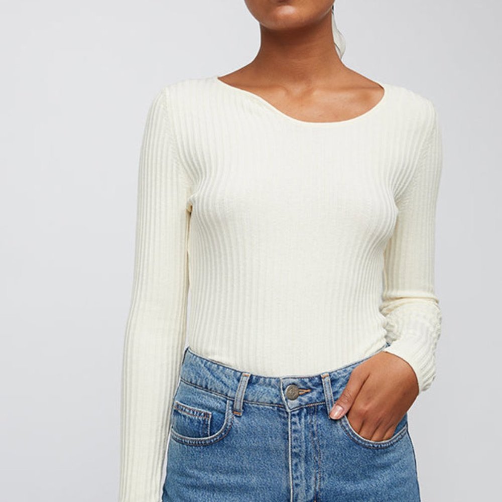 Just Female Elegant Blouse In Buttercream NWT
